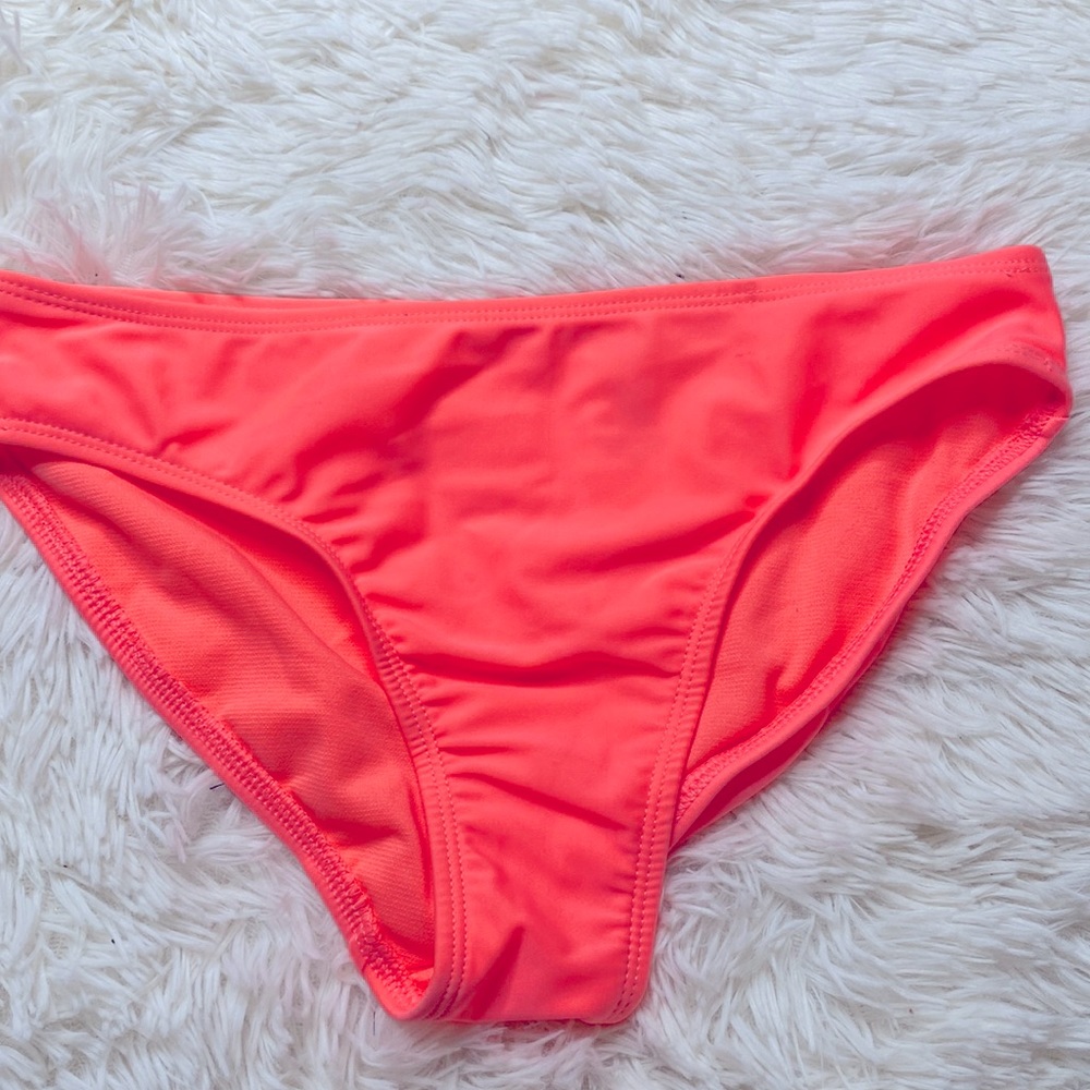 Wonder Nation Neon Pink Orange Bikini Bottoms Girl’s Size Large
